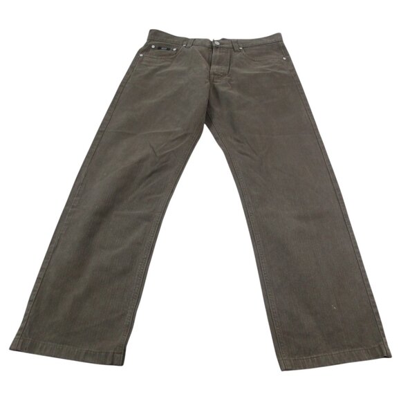 HUGO BOSS Alabama Jeans Mens 34x32 Gray Denim Casual Mid-Rise Straight Leg 39526 - Picture 1 of 10